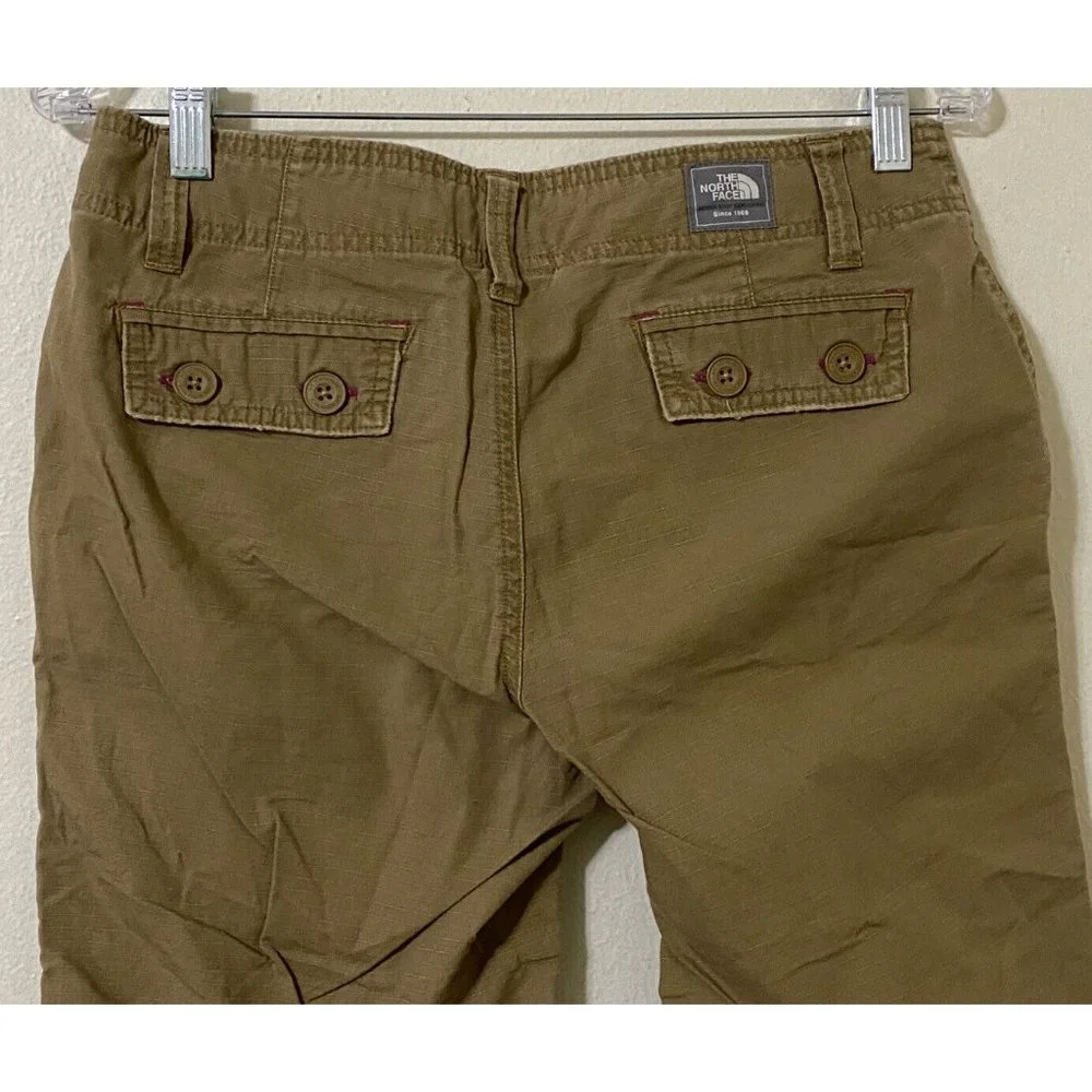 The North Face Women's Size 6 Golden Brown Casual Hiking Capri Pants 32" x 18" - Picture 5 of 9